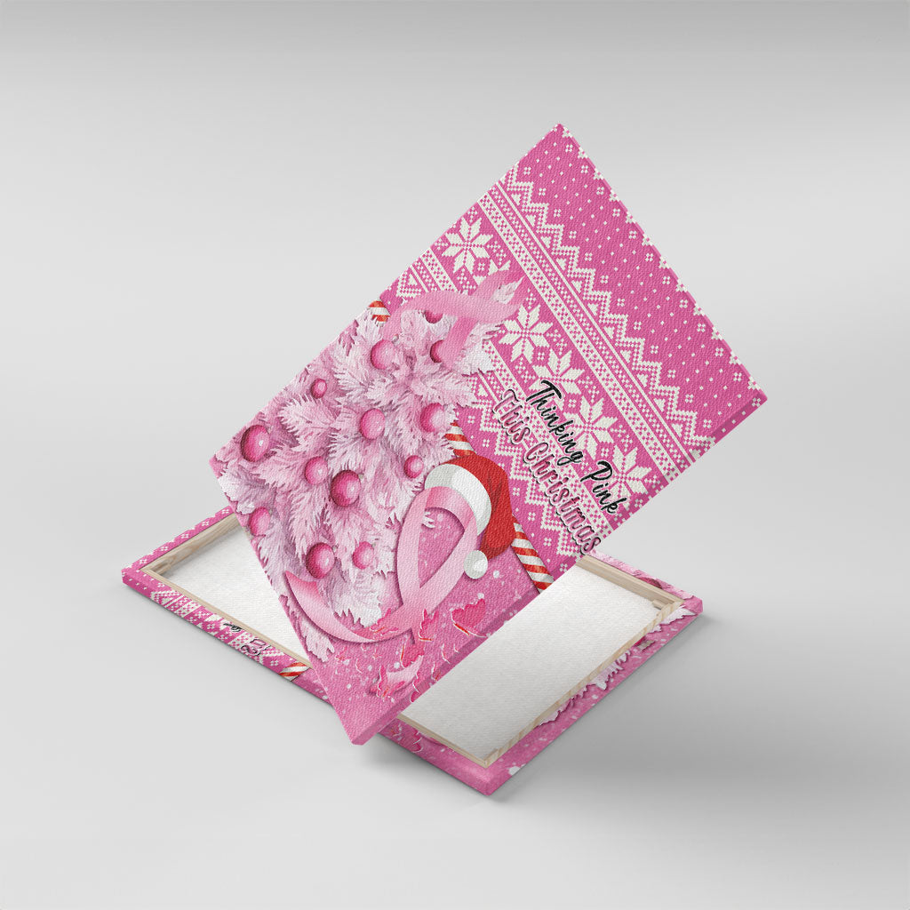 Australia Breast Cancer Awareness Month Canvas Wall Art Thinking Pink This Christmas