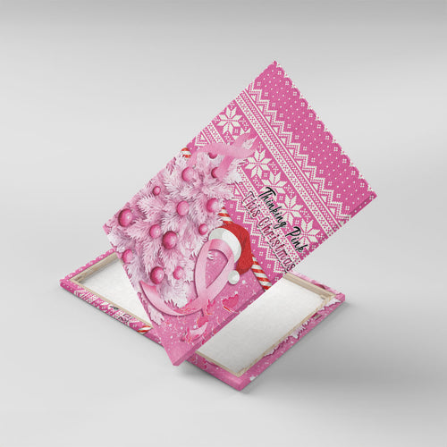 Australia Breast Cancer Awareness Month Canvas Wall Art Thinking Pink This Christmas
