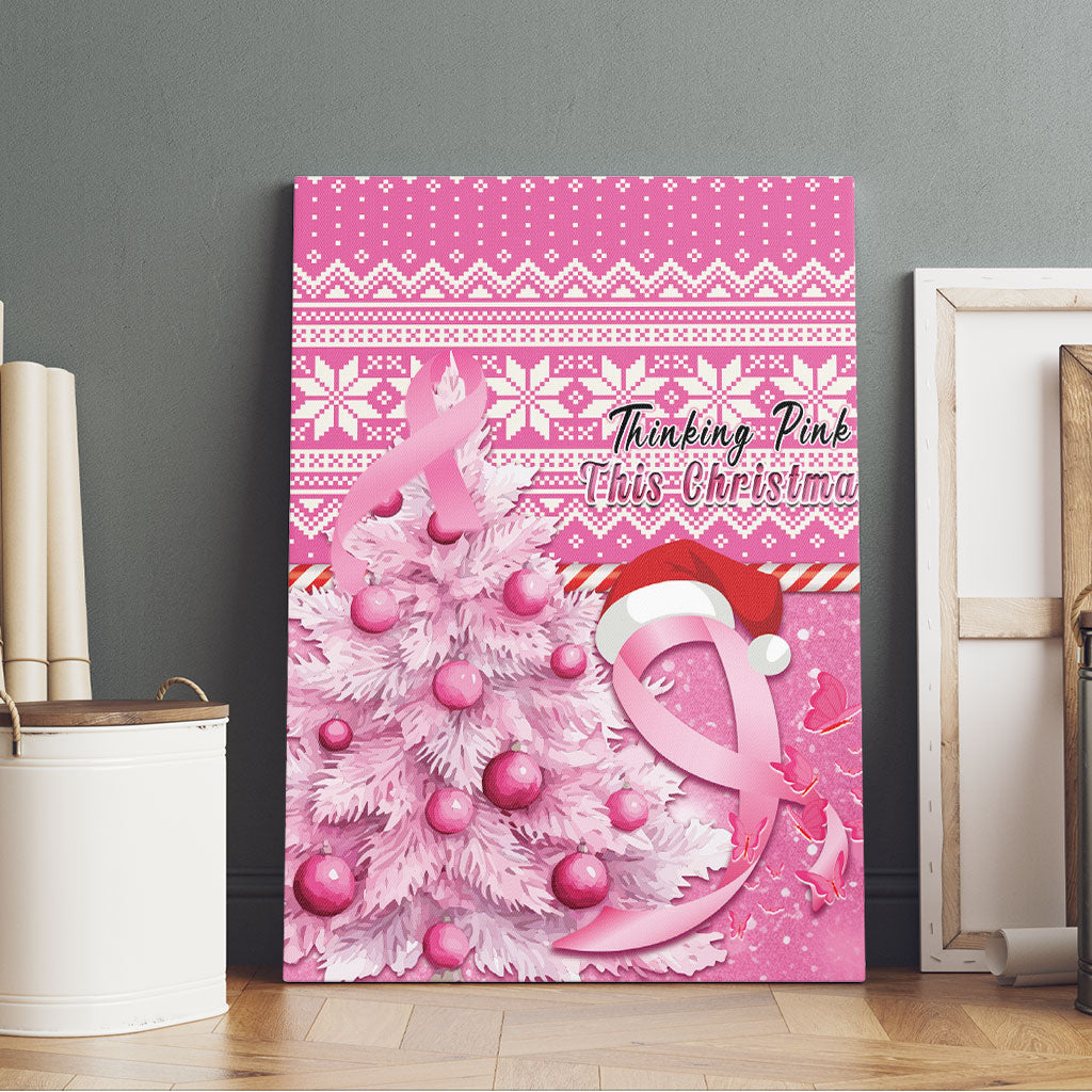 Australia Breast Cancer Awareness Month Canvas Wall Art Thinking Pink This Christmas