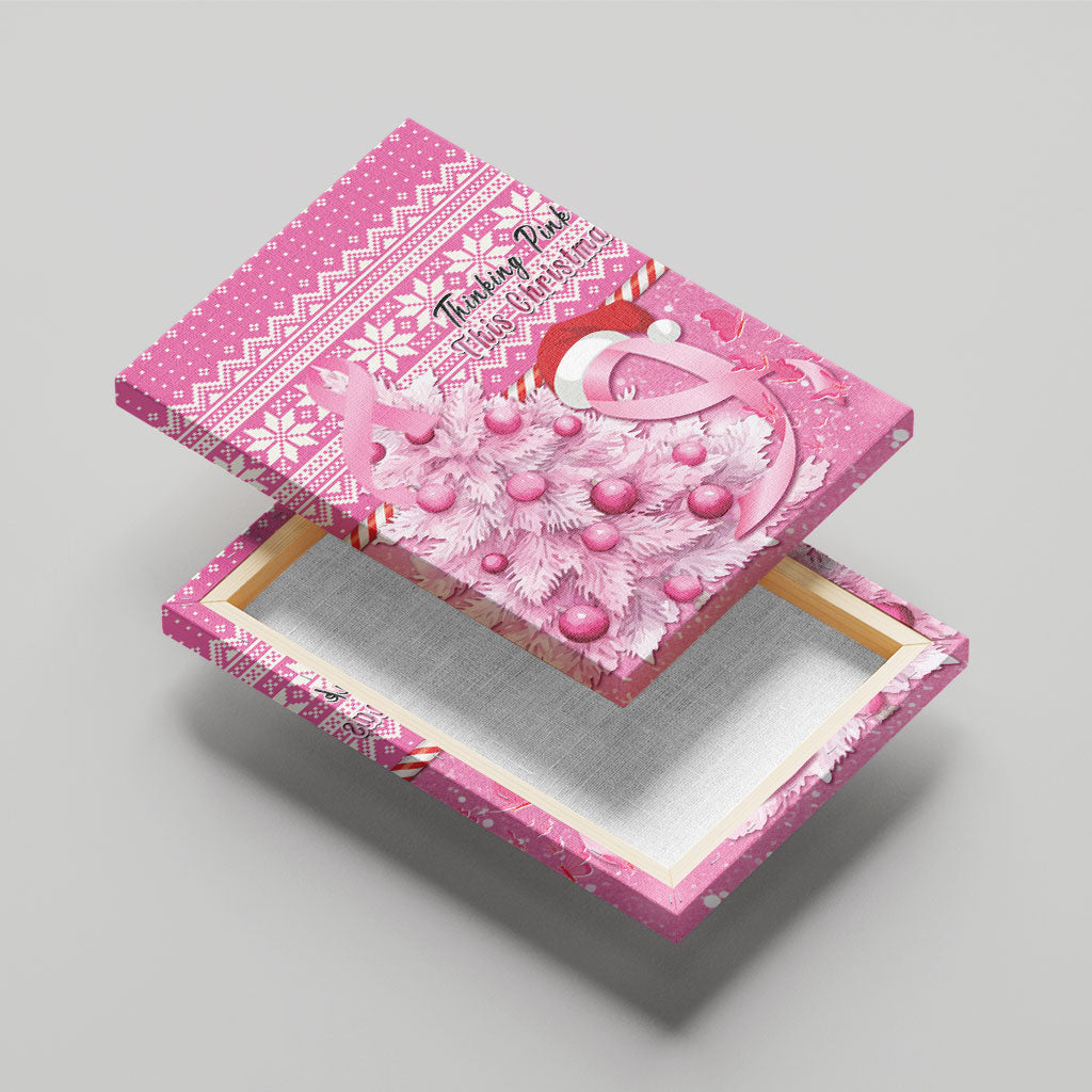 Australia Breast Cancer Awareness Month Canvas Wall Art Thinking Pink This Christmas