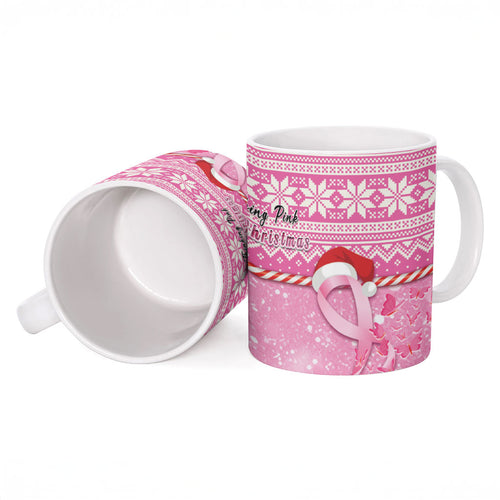 Australia Breast Cancer Awareness Month Ceramic Mug Thinking Pink This Christmas