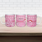 Australia Breast Cancer Awareness Month Ceramic Mug Thinking Pink This Christmas