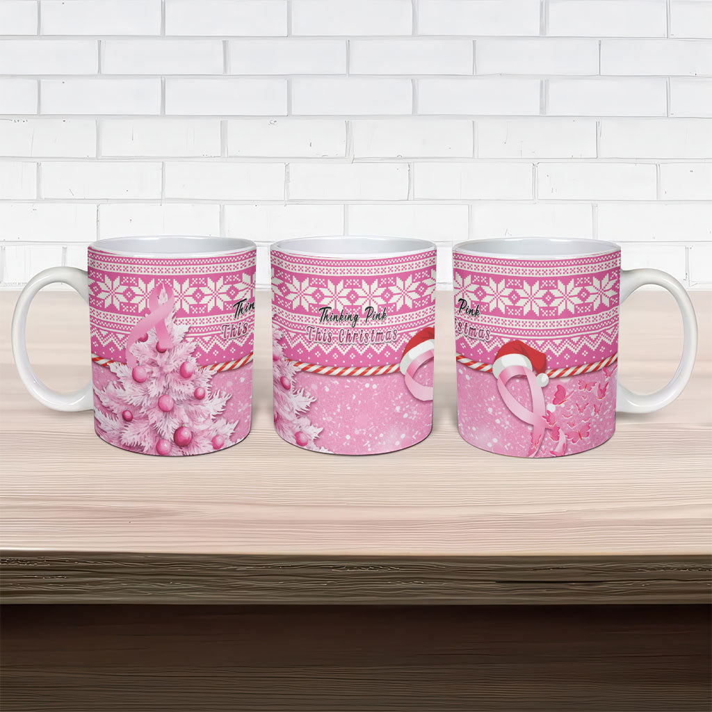 Australia Breast Cancer Awareness Month Ceramic Mug Thinking Pink This Christmas