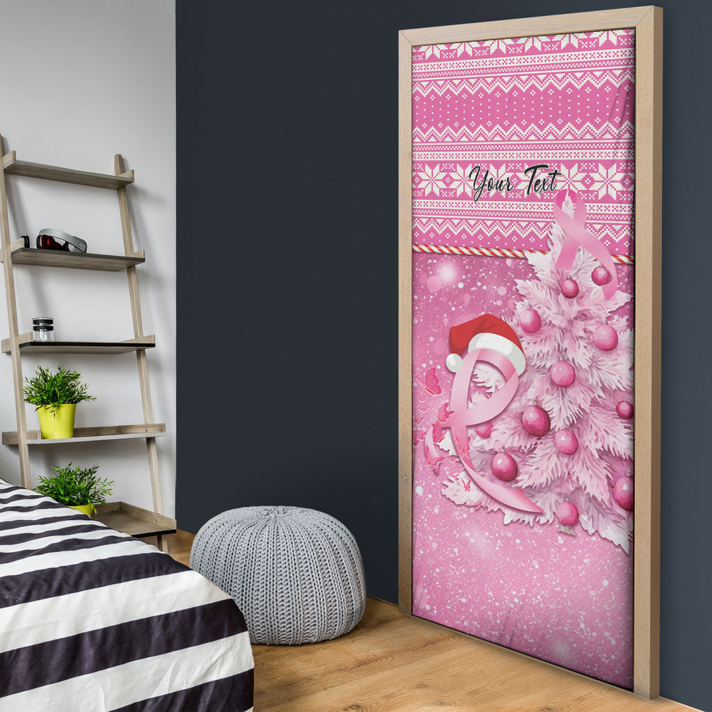 Personalised Australia Breast Cancer Awareness Month Door Cover Thinking Pink This Christmas