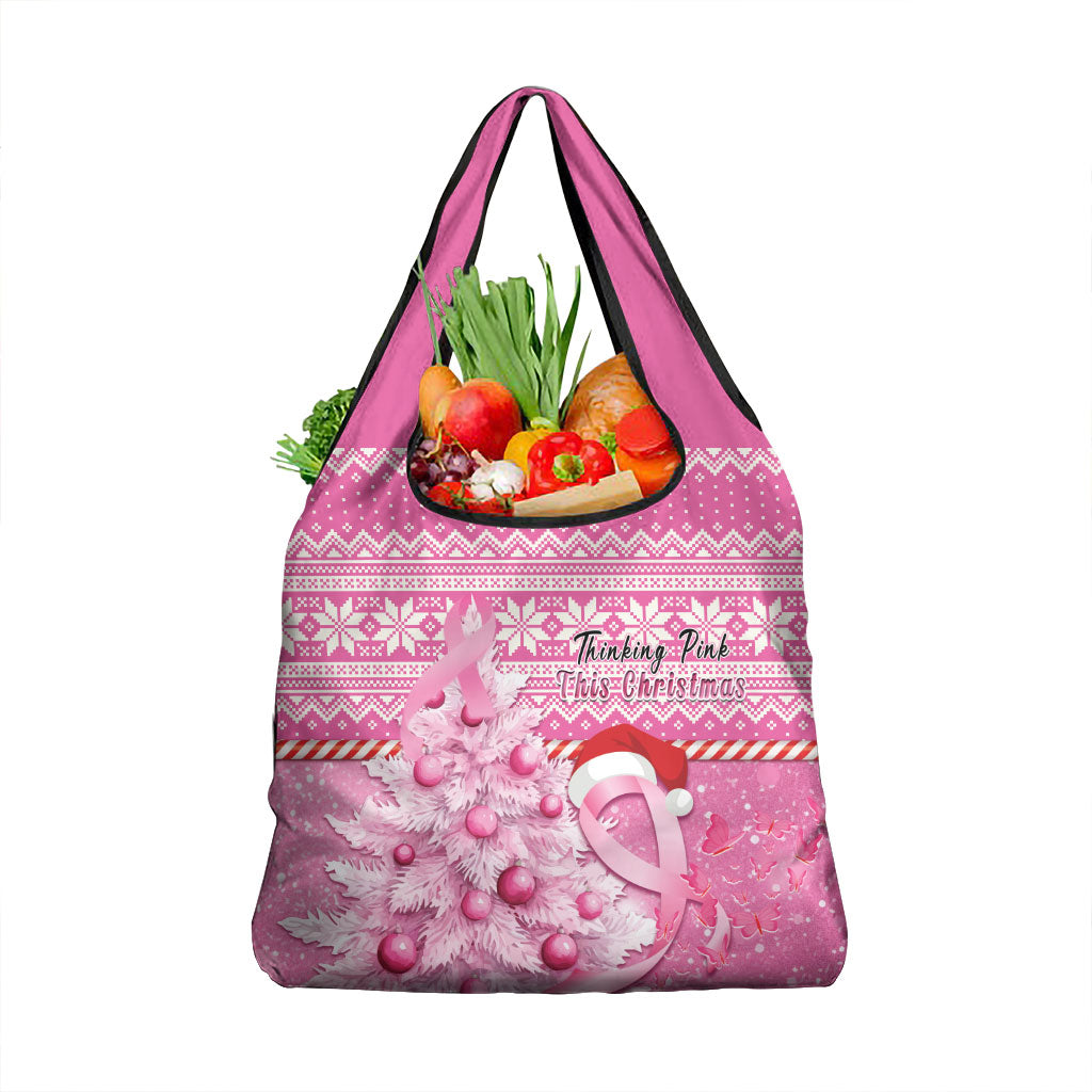 Australia Breast Cancer Awareness Month Grocery Bag Thinking Pink This Christmas