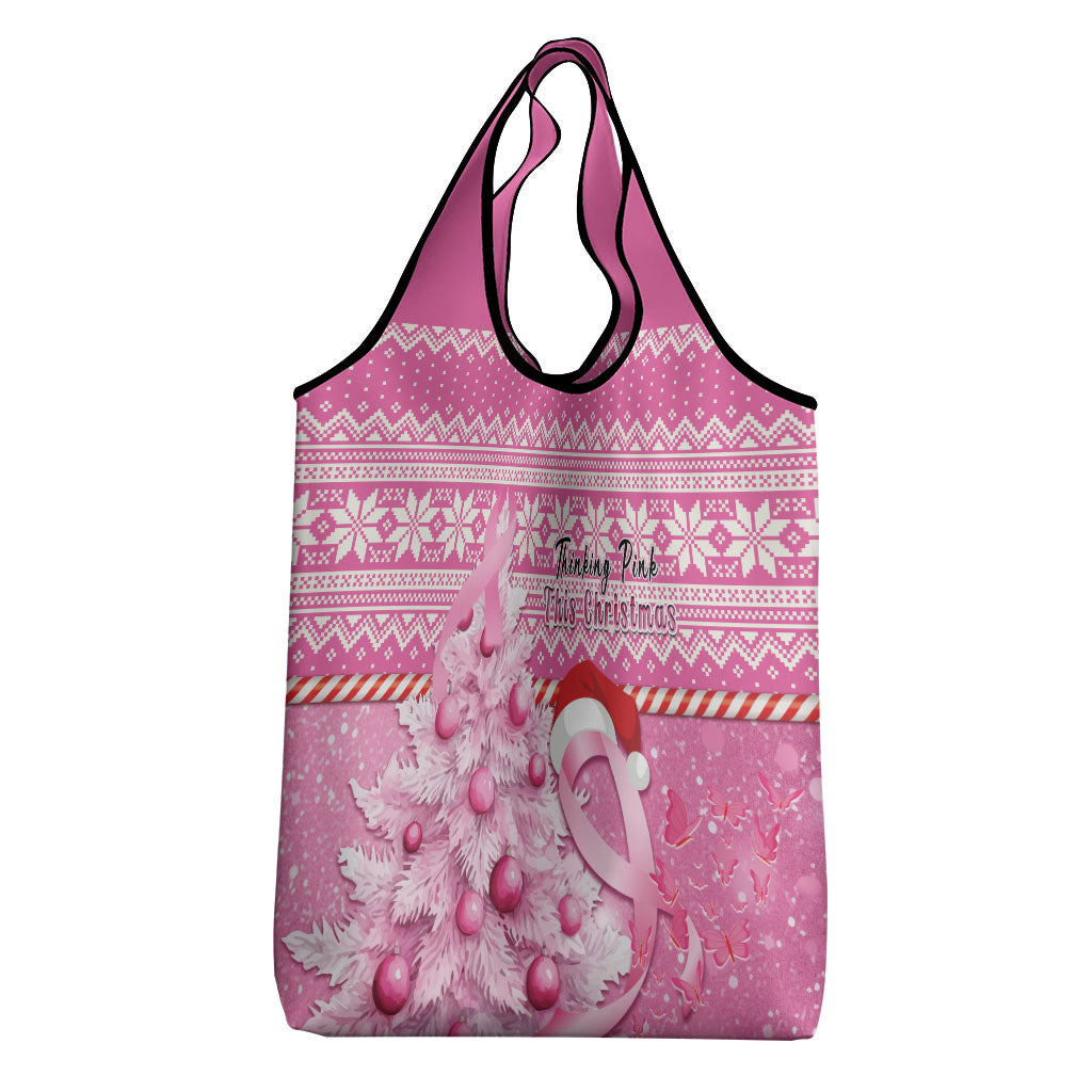 Australia Breast Cancer Awareness Month Grocery Bag Thinking Pink This Christmas