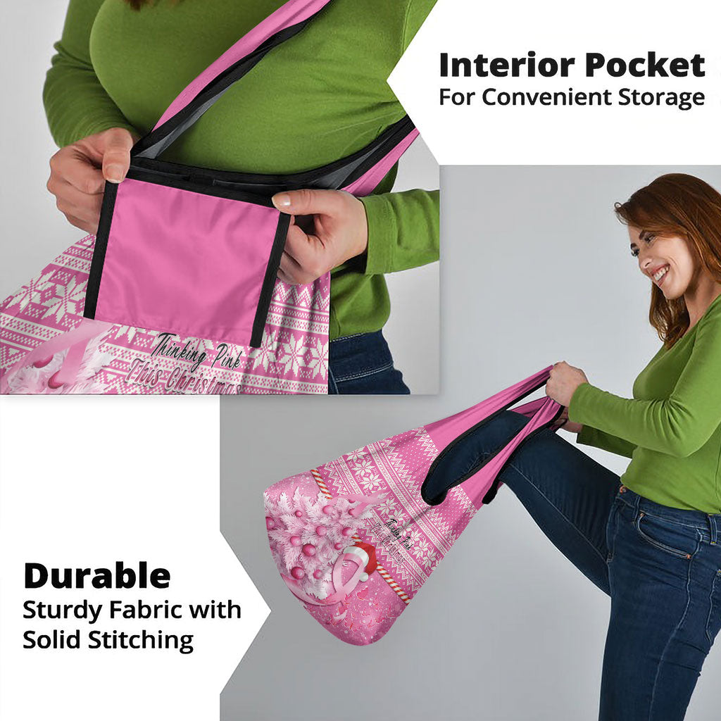 Australia Breast Cancer Awareness Month Grocery Bag Thinking Pink This Christmas