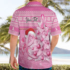 Personalised Australia Breast Cancer Awareness Month Hawaiian Shirt Thinking Pink This Christmas