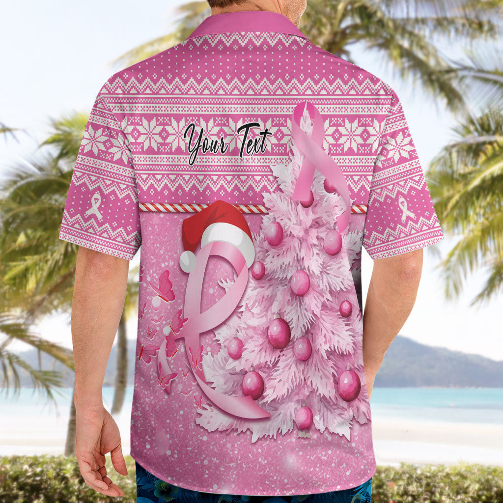 Personalised Australia Breast Cancer Awareness Month Hawaiian Shirt Thinking Pink This Christmas