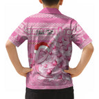 Personalised Australia Breast Cancer Awareness Month Hawaiian Shirt Thinking Pink This Christmas