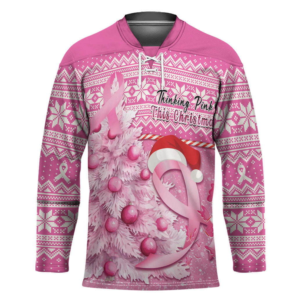 Personalised Australia Breast Cancer Awareness Month Hockey Jersey Thinking Pink This Christmas