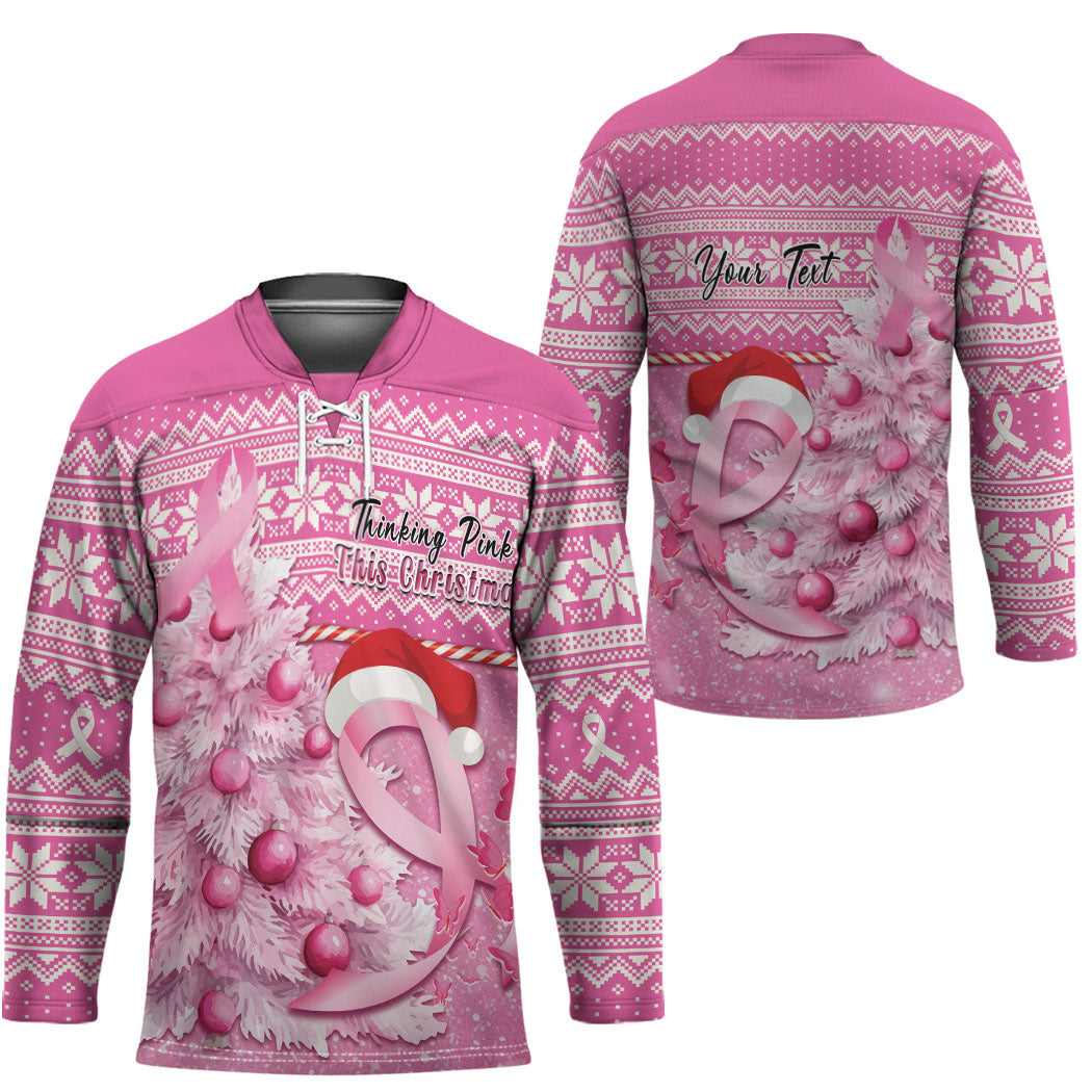 Personalised Australia Breast Cancer Awareness Month Hockey Jersey Thinking Pink This Christmas