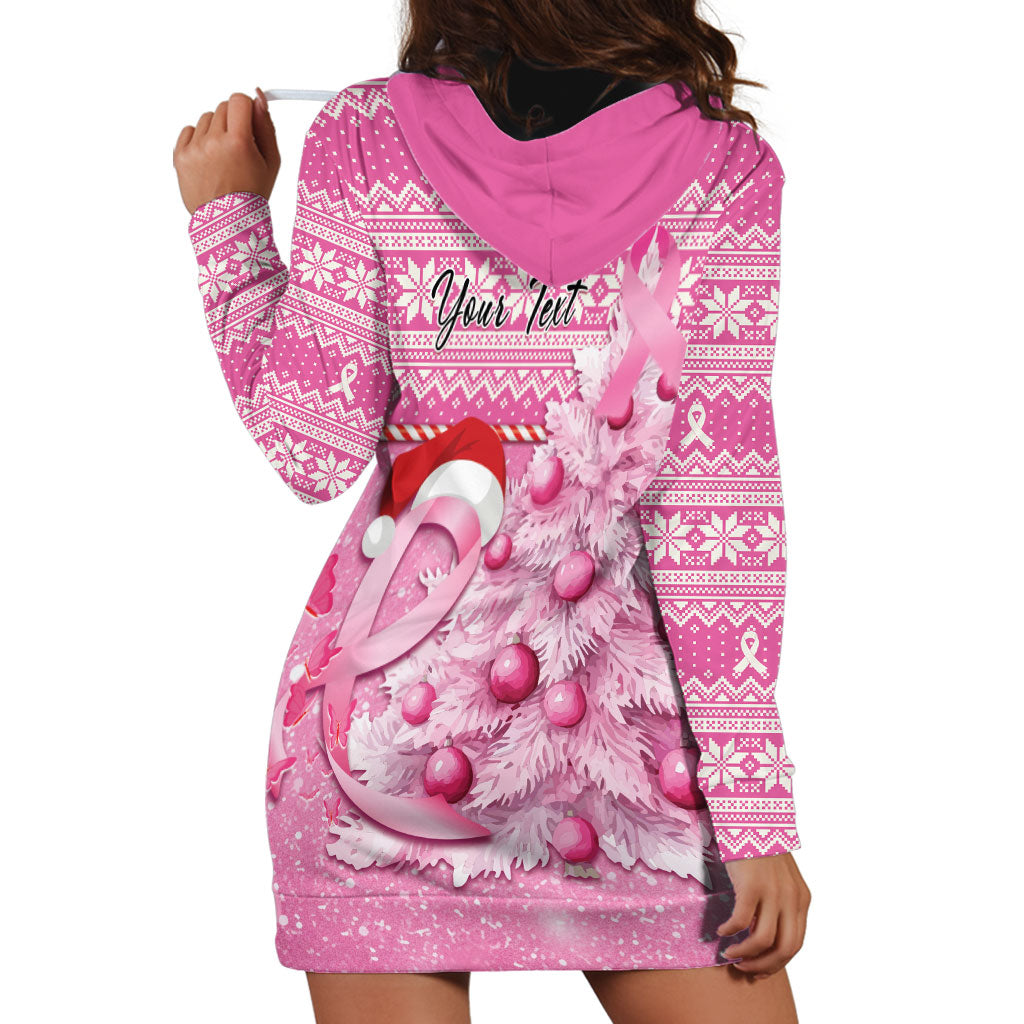 Personalised Australia Breast Cancer Awareness Month Hoodie Dress Thinking Pink This Christmas
