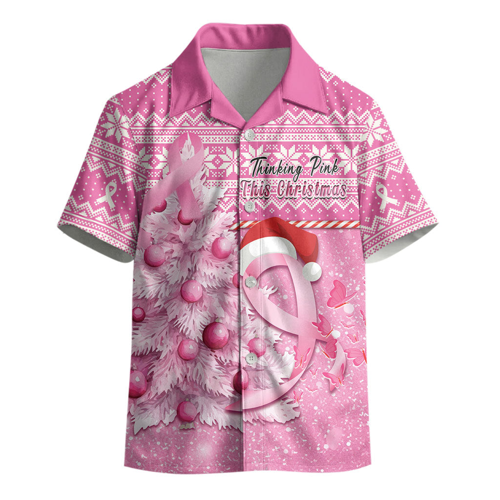 Personalised Australia Breast Cancer Awareness Month Kid Hawaiian Shirt Thinking Pink This Christmas