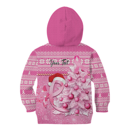 Personalised Australia Breast Cancer Awareness Month Kid Hoodie Thinking Pink This Christmas