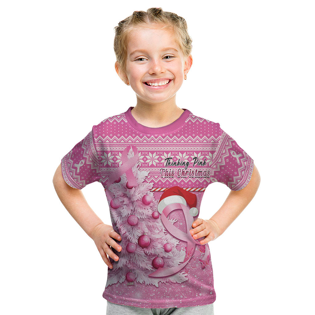 Personalised Australia Breast Cancer Awareness Month Kid T Shirt Thinking Pink This Christmas