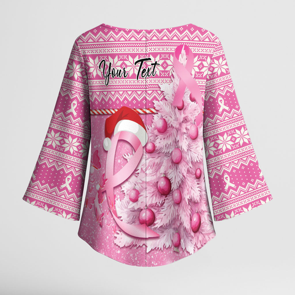 Personalised Australia Breast Cancer Awareness Month Kimono Sleeve Blouse Thinking Pink This Christmas