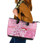 Australia Breast Cancer Awareness Month Leather Tote Bag Thinking Pink This Christmas
