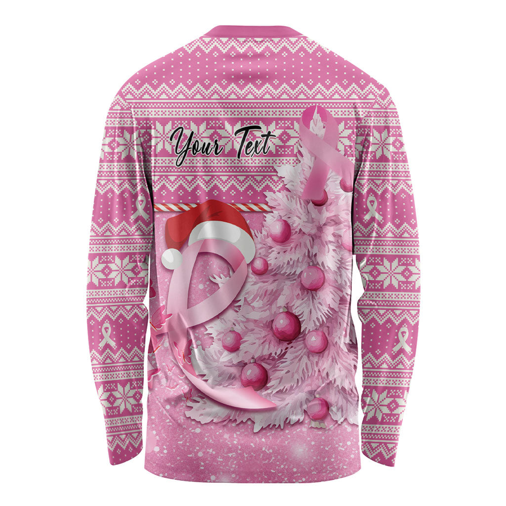 Personalised Australia Breast Cancer Awareness Month Long Sleeve Shirt Thinking Pink This Christmas