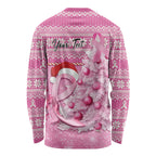Personalised Australia Breast Cancer Awareness Month Long Sleeve Shirt Thinking Pink This Christmas