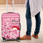 Australia Breast Cancer Awareness Month Luggage Cover Thinking Pink This Christmas