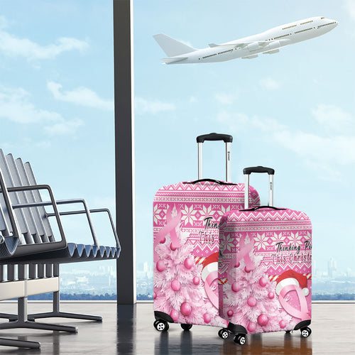 Australia Breast Cancer Awareness Month Luggage Cover Thinking Pink This Christmas