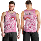 Personalised Australia Breast Cancer Awareness Month Men Tank Top Thinking Pink This Christmas