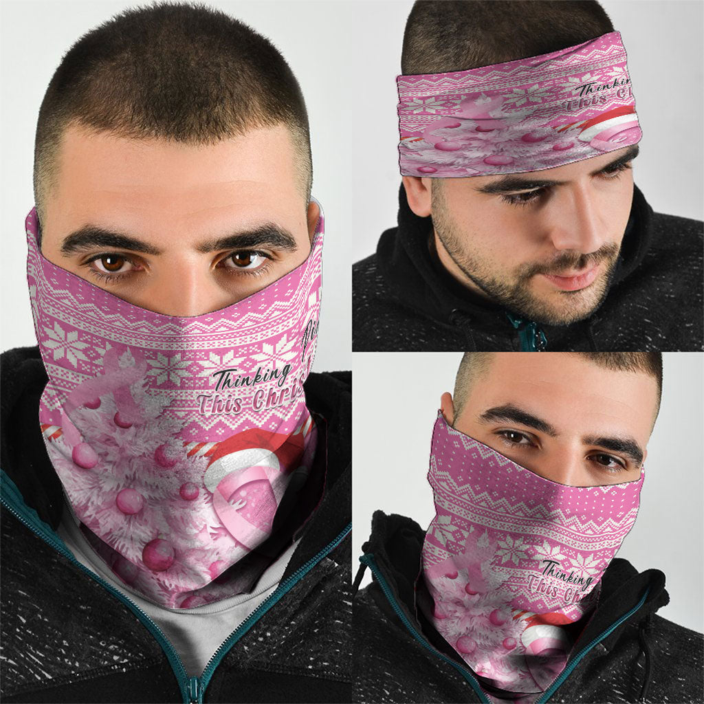 Australia Breast Cancer Awareness Month Neck Gaiter Thinking Pink This Christmas
