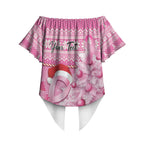 Personalised Australia Breast Cancer Awareness Month Off Shoulder Wrap Waist Top Thinking Pink This Christmas