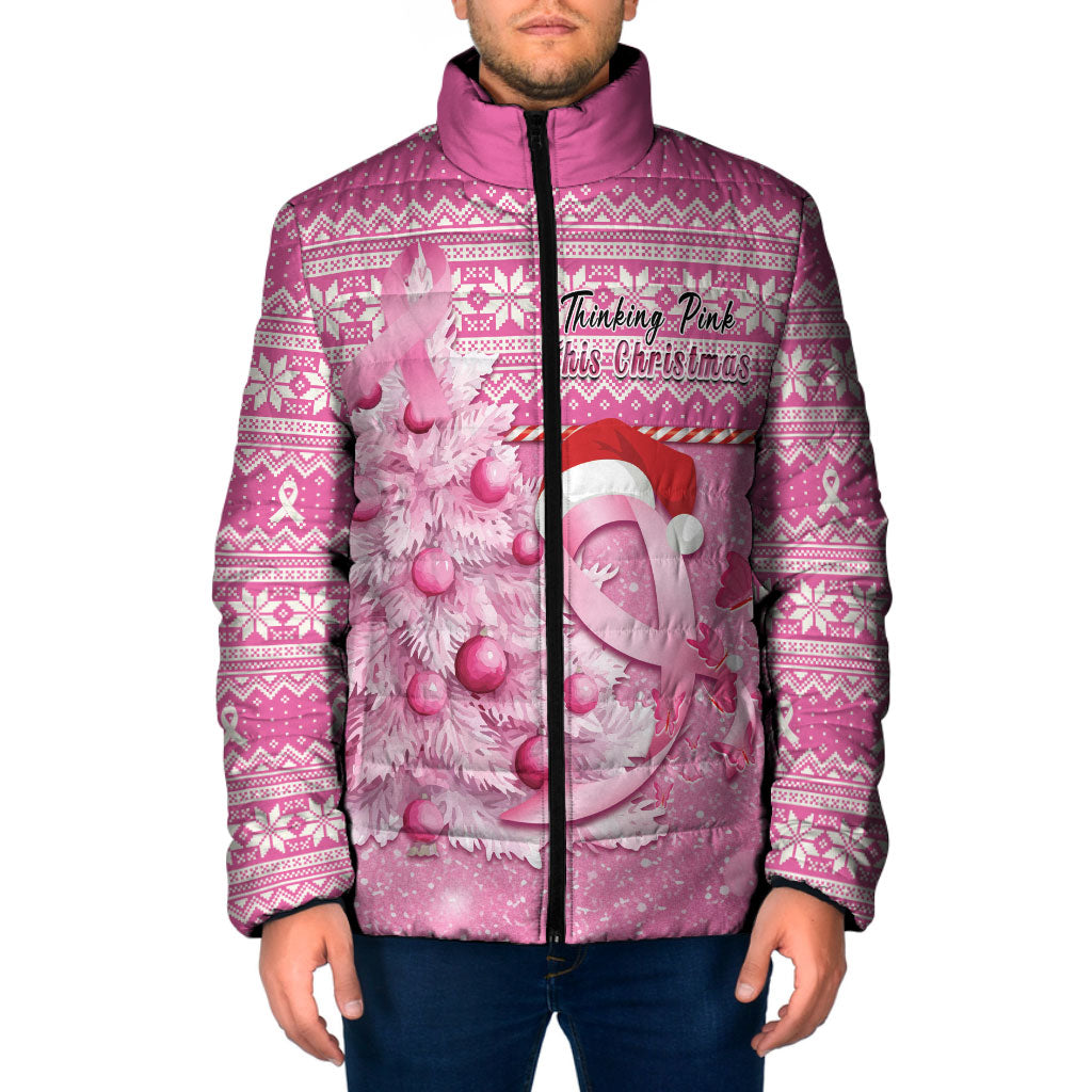 Personalised Australia Breast Cancer Awareness Month Padded Jacket Thinking Pink This Christmas