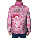 Personalised Australia Breast Cancer Awareness Month Padded Jacket Thinking Pink This Christmas