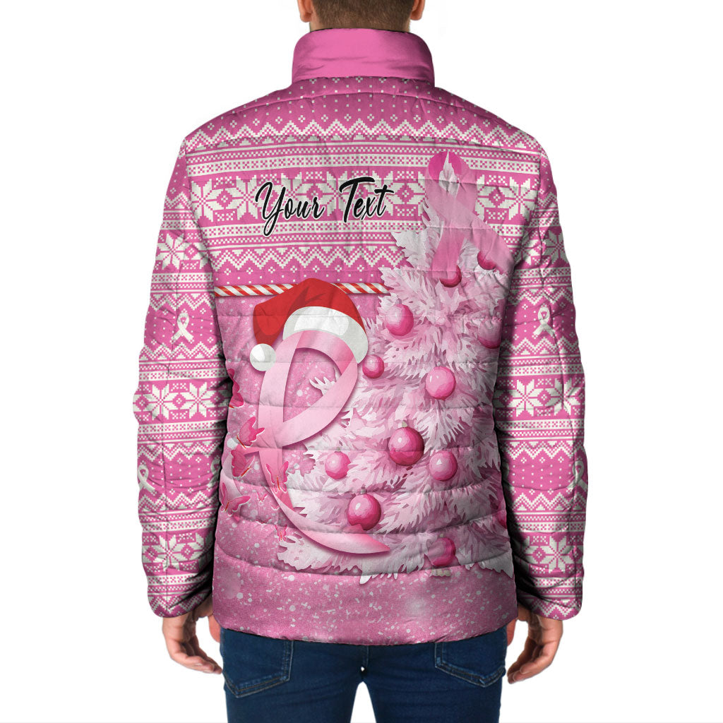 Personalised Australia Breast Cancer Awareness Month Padded Jacket Thinking Pink This Christmas