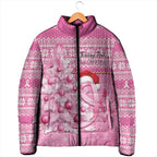 Personalised Australia Breast Cancer Awareness Month Padded Jacket Thinking Pink This Christmas