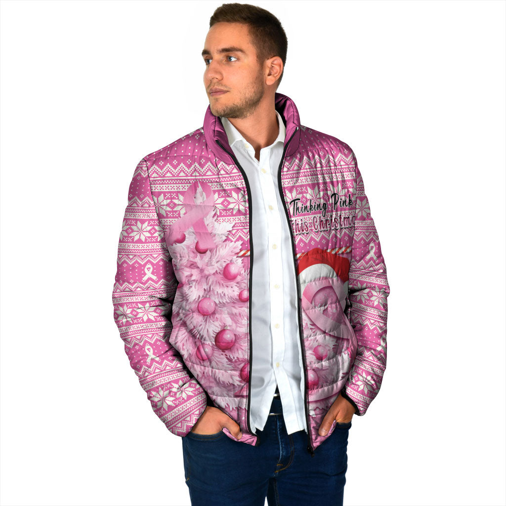 Personalised Australia Breast Cancer Awareness Month Padded Jacket Thinking Pink This Christmas