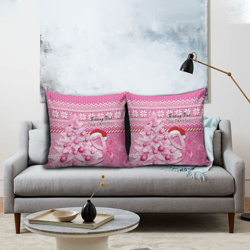 Australia Breast Cancer Awareness Month Pillow Cover Thinking Pink This Christmas