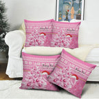 Australia Breast Cancer Awareness Month Pillow Cover Thinking Pink This Christmas