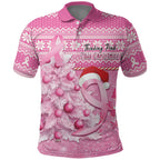 Personalised Australia Breast Cancer Awareness Month Polo Shirt Thinking Pink This Christmas