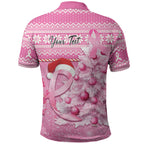 Personalised Australia Breast Cancer Awareness Month Polo Shirt Thinking Pink This Christmas