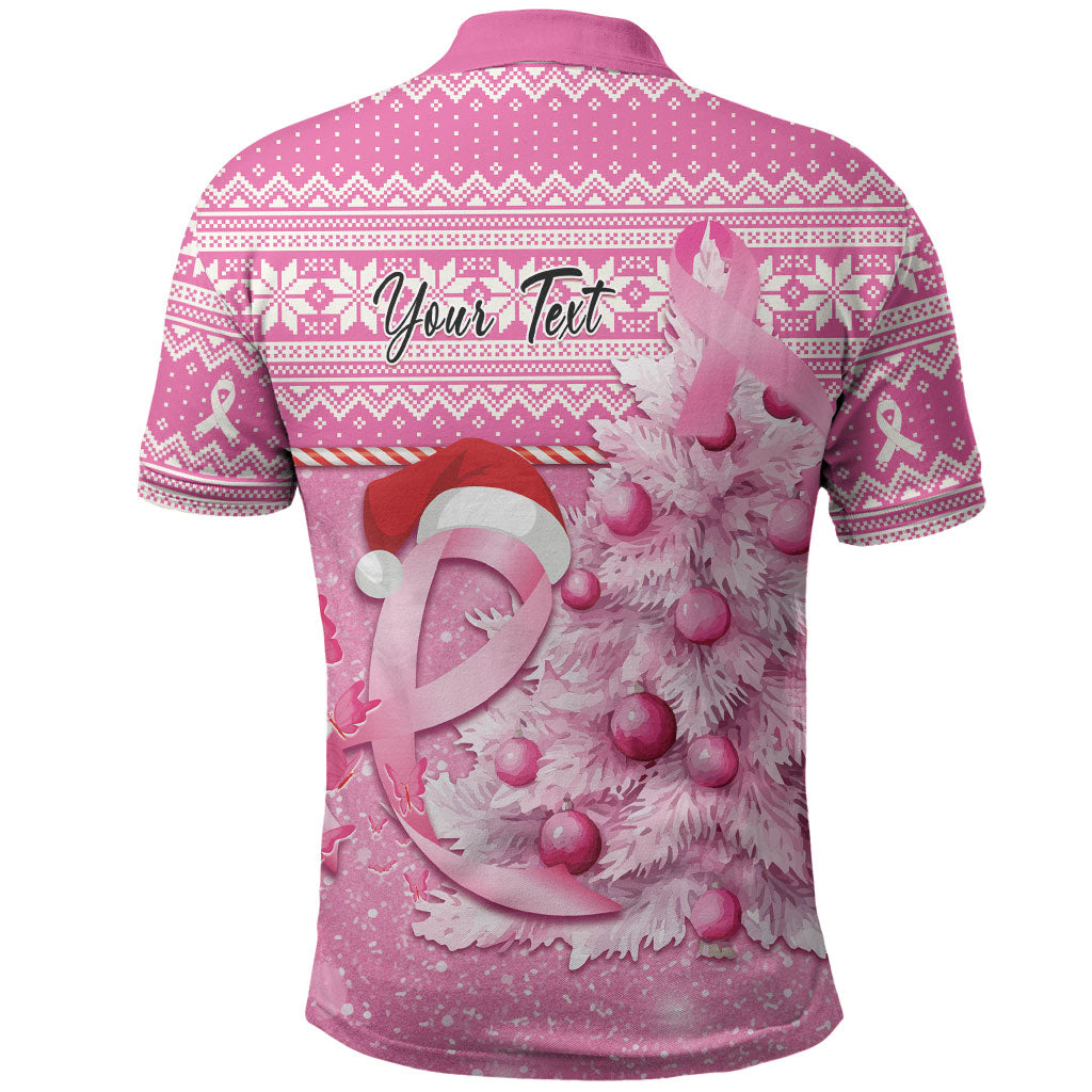 Personalised Australia Breast Cancer Awareness Month Polo Shirt Thinking Pink This Christmas