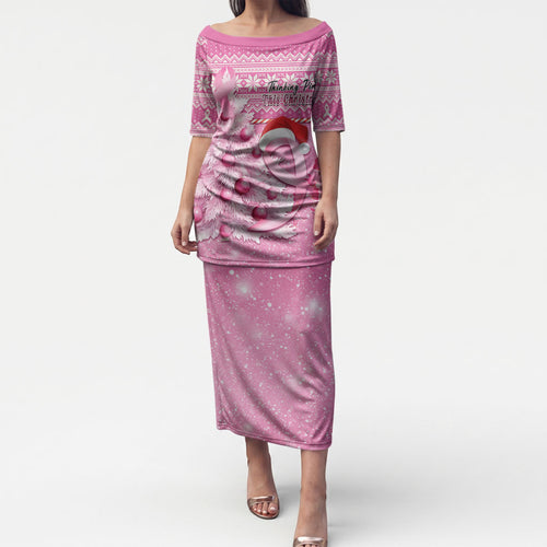 Personalised Australia Breast Cancer Awareness Month Puletasi Thinking Pink This Christmas