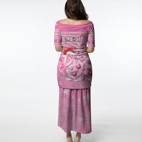 Personalised Australia Breast Cancer Awareness Month Puletasi Thinking Pink This Christmas