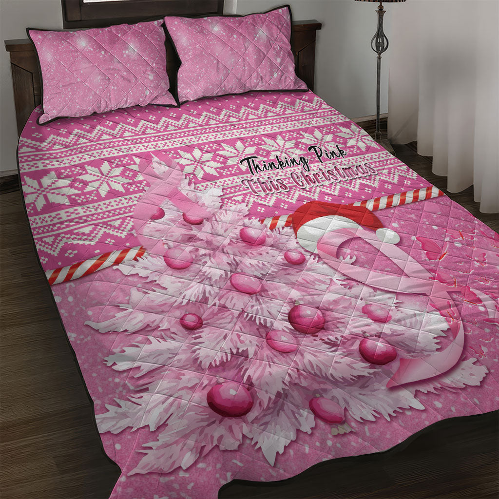 Australia Breast Cancer Awareness Month Quilt Bed Set Thinking Pink This Christmas