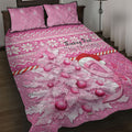 Australia Breast Cancer Awareness Month Quilt Bed Set Thinking Pink This Christmas