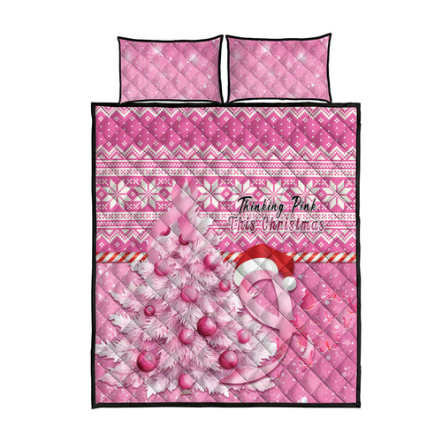 Australia Breast Cancer Awareness Month Quilt Bed Set Thinking Pink This Christmas