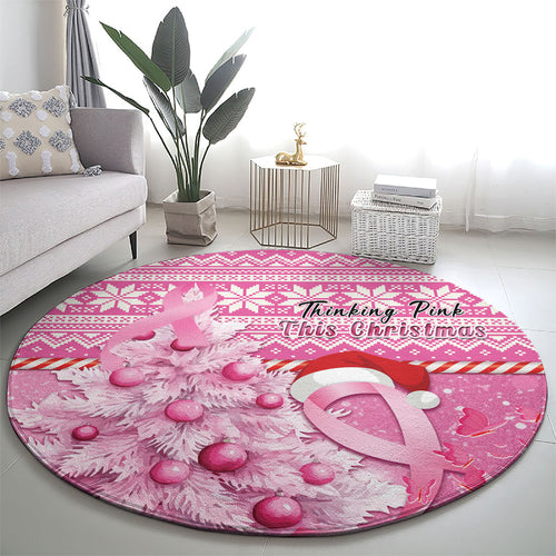 Australia Breast Cancer Awareness Month Round Carpet Thinking Pink This Christmas