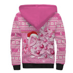 Personalised Australia Breast Cancer Awareness Month Sherpa Hoodie Thinking Pink This Christmas