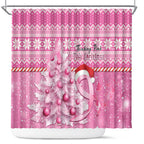 Australia Breast Cancer Awareness Month Shower Curtain Thinking Pink This Christmas