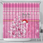 Australia Breast Cancer Awareness Month Shower Curtain Thinking Pink This Christmas