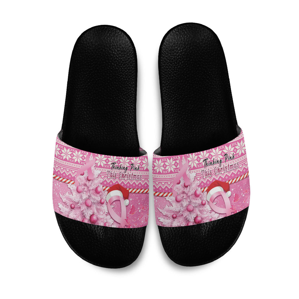 Australia Breast Cancer Awareness Month Slide Sandals Thinking Pink This Christmas