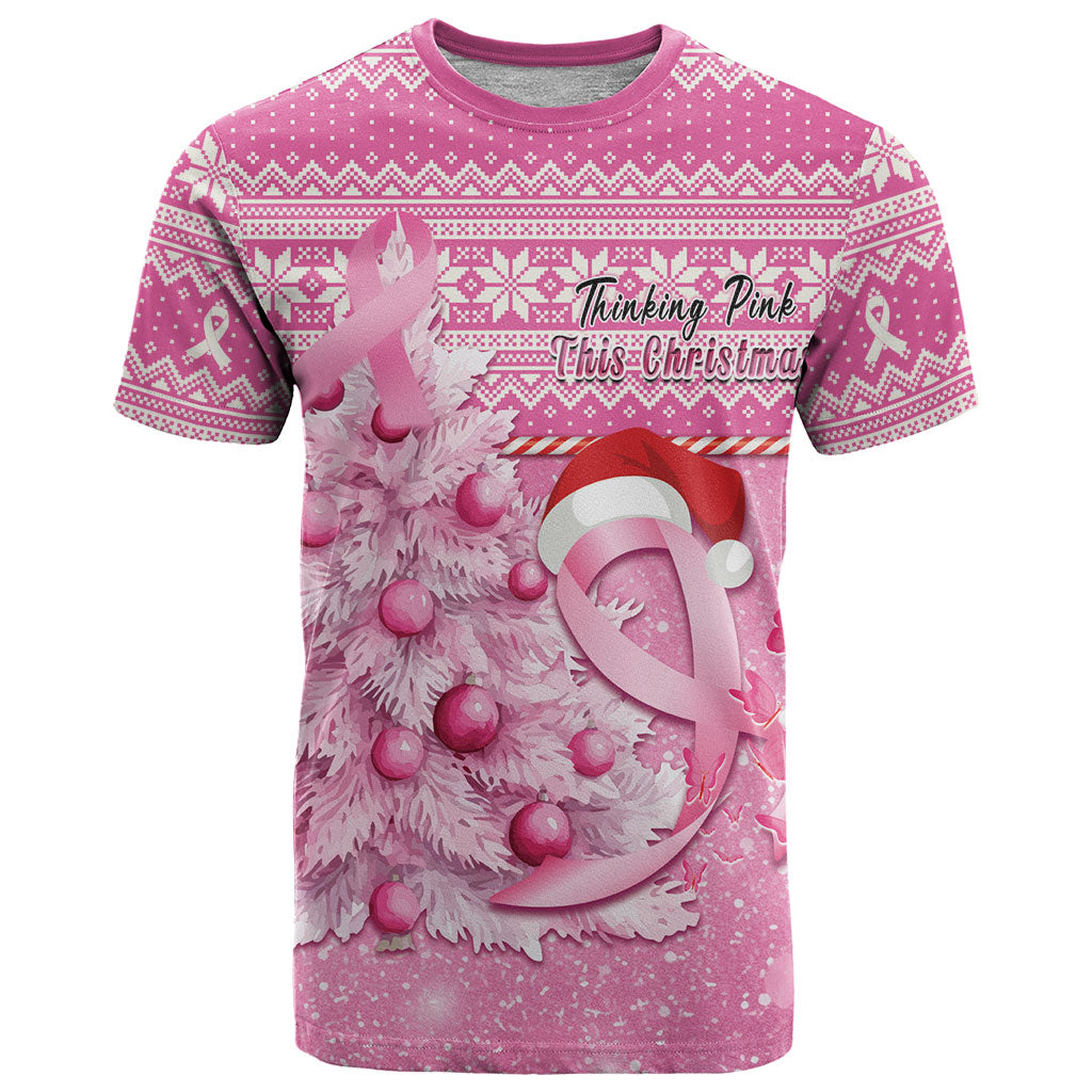 Personalised Australia Breast Cancer Awareness Month T Shirt Thinking Pink This Christmas